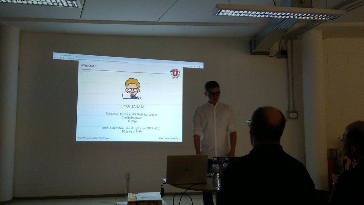 DanieleMegna1's tweet photo. Interesting talk about @laravelphp by @ionutz2k at @MilanoPHP user group

#php #meetup #softwaredevelopment  #passionatedeveloper https://t.co/p3vo9WYoo1
