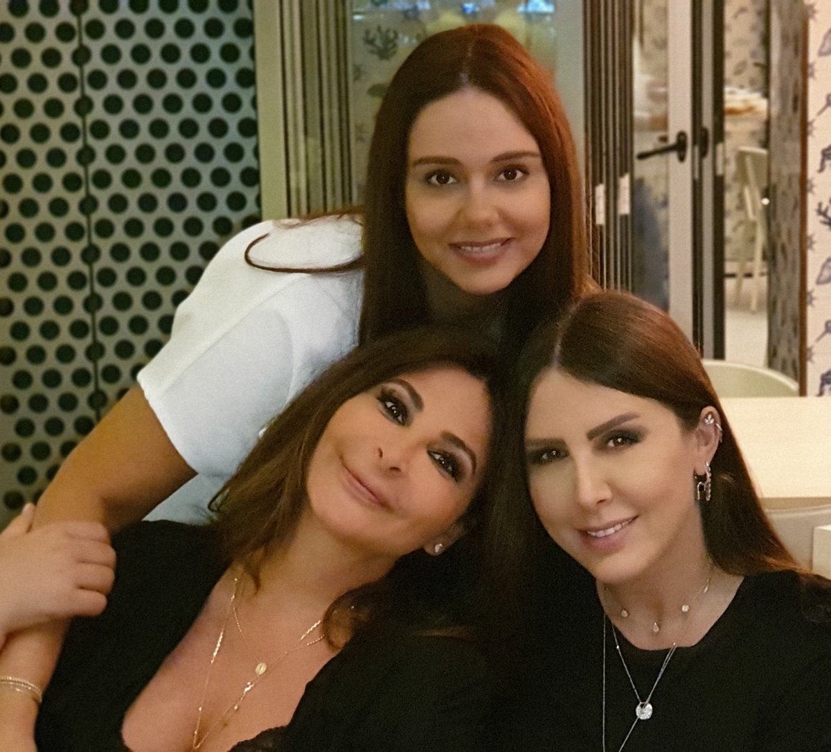 elissakh's tweet photo. When surrounded by beautiful people, you're always safe @linda_estephan @Christine_H_M https://t.co/UG02bUe57r