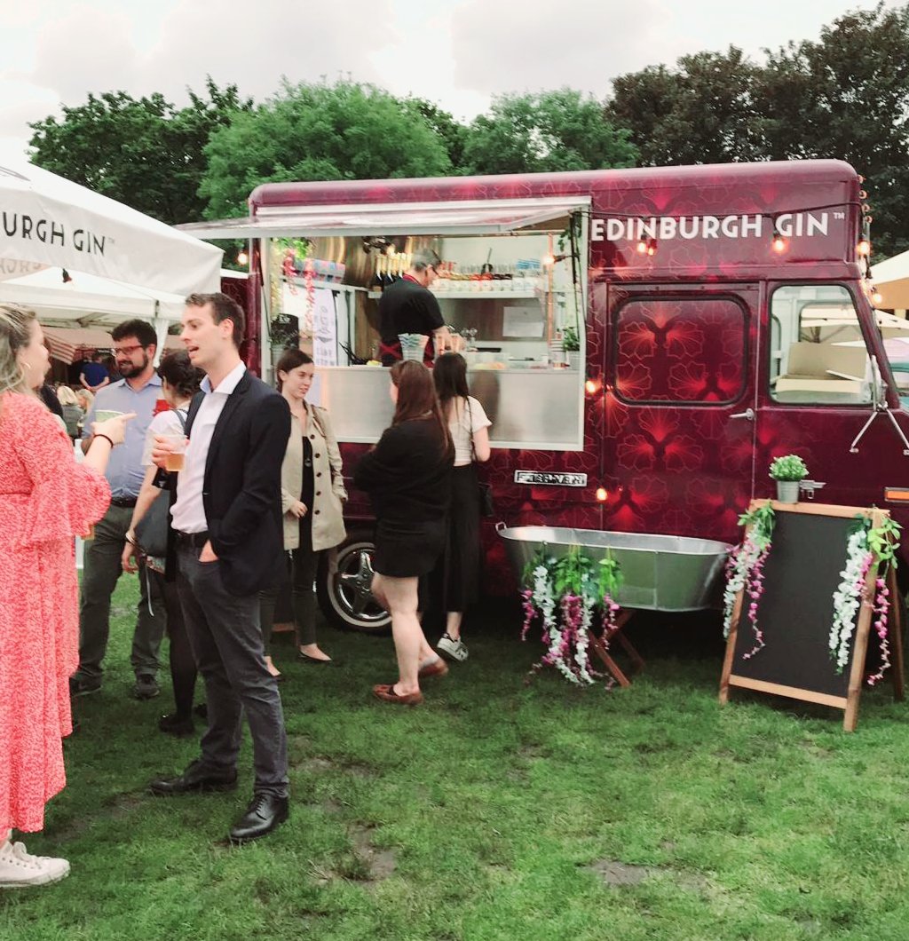 Edinburgh_Gin's tweet photo. We're at @TasteofLondon! Come and say hello and enjoy a tipple with us! #gin #tasteoflondon #ginvan https://t.co/JrNh4lBjU7