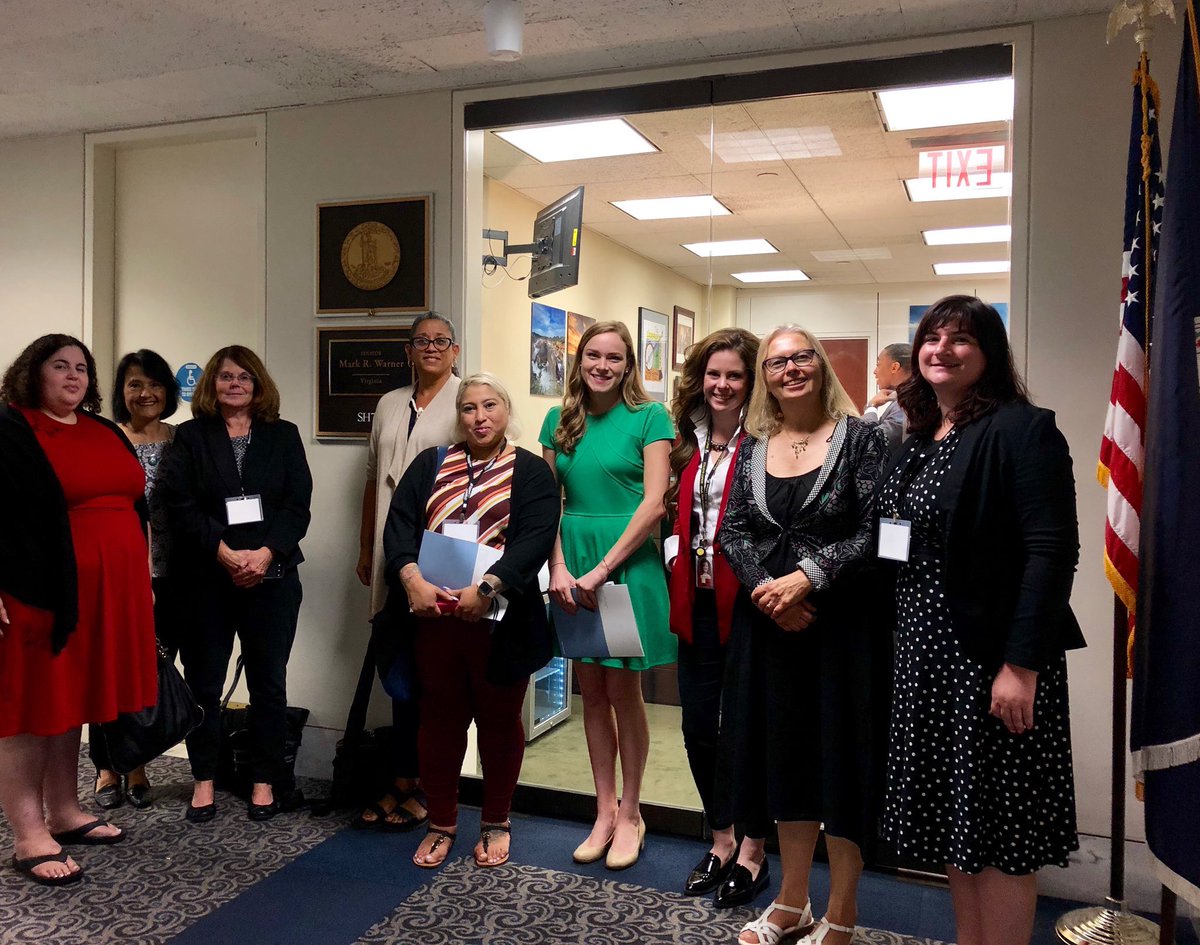 forli's tweet photo. Virginia ESOL teachers met with the staffs of Senators Kaine and Warner today to advocate for ELs! Research the Reaching English Learners Act to find out why we were here today.#TESOLadovcacy #TESOLadv19 https://t.co/S1blvkBRSm
