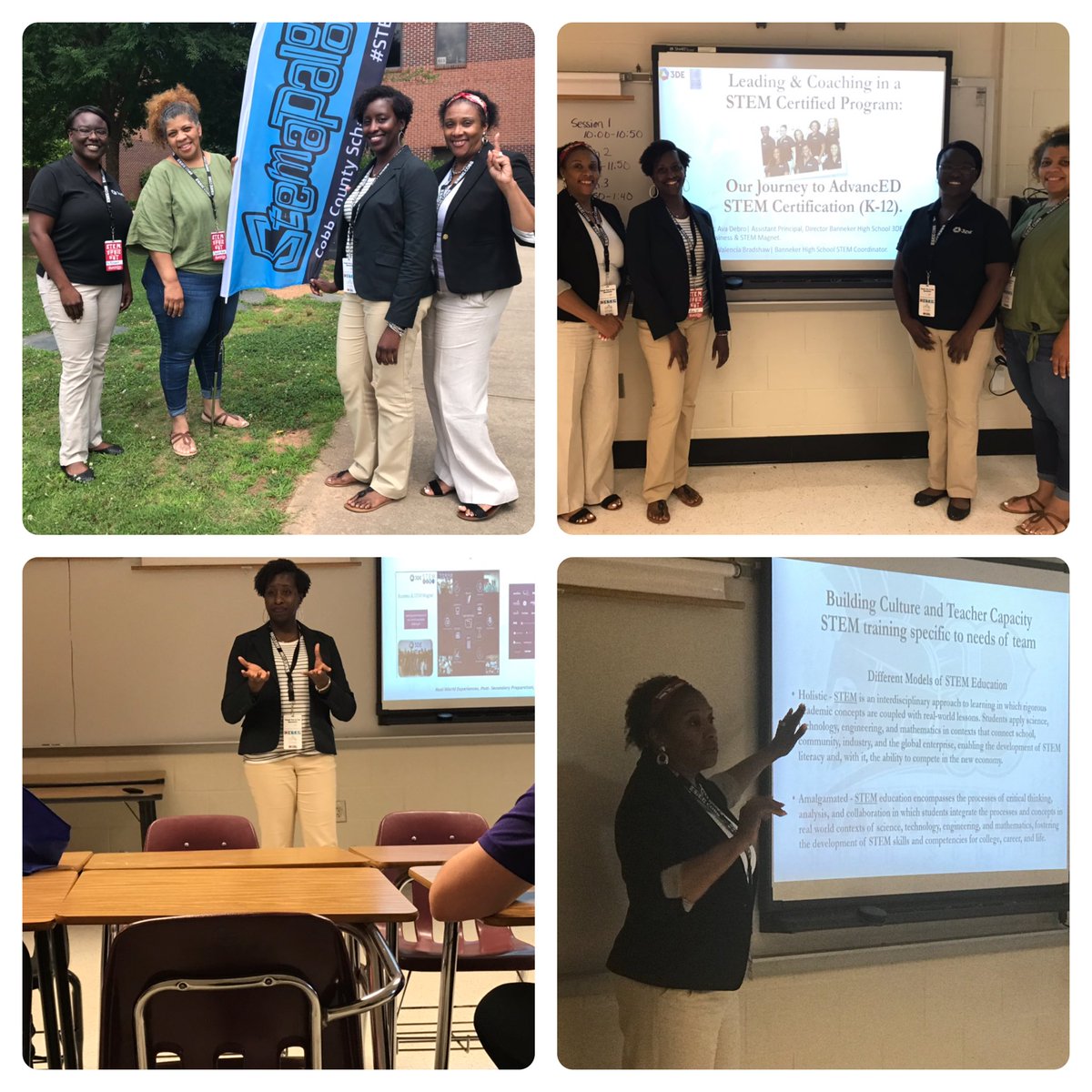 AvaLWill's tweet photo. We were excited to share the details of our STEM Certification journey at STEMAPOOLZA 2019! @BannekerPride @ms_comegys @Csmoran378 @Banneker_STEM @3DEschools https://t.co/pmug99ZmHK