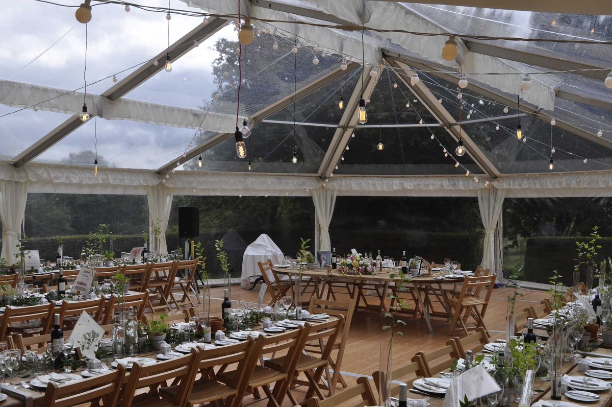 Our solid wood feasting tables work with all styles of structure, chair, theme and styles! Available with wooden or metal legs. <a href="/WeddingAffair/">The Wedding Affair</a> #weddinghour #weddingstyle #weddingtable #weddingplanning