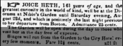I don't know if I have a point beyond fascination of her story. But I think it's an interesting case study in the breadth what was stolen by slavery and its legacy. Even after it stole its victims' lives, it stole their stories and consequently our understanding of U.S. history.