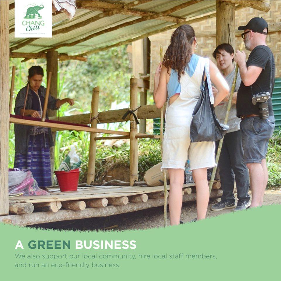 A GREEN BUSINESS
The team at ChangChill doesn’t only care about elephants - we also support our local community, hire local staff members, and run an eco-friendly business.

ChangChill where elephants can simply be elephants

#Elephants
#ChangChill
#GreenBusiness
#AboutChangChill