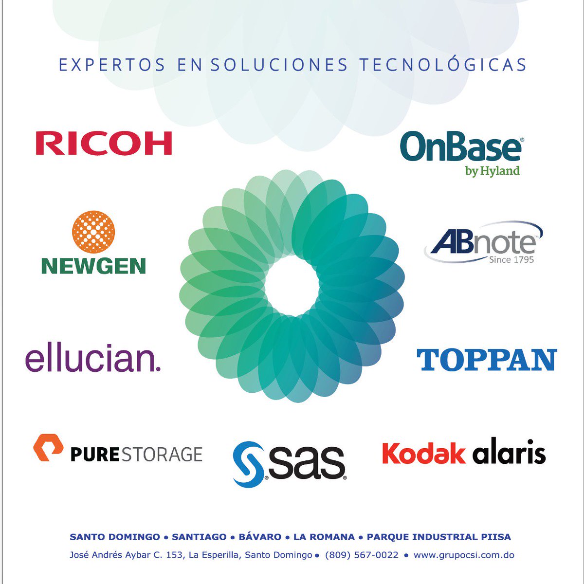 CSI_dom's tweet photo. En CSI consolidamos nuestra fortaleza de servicios con nuestros partners que son lideres en el mercado de las soluciones que necesitas. https://t.co/etbBpijGvL