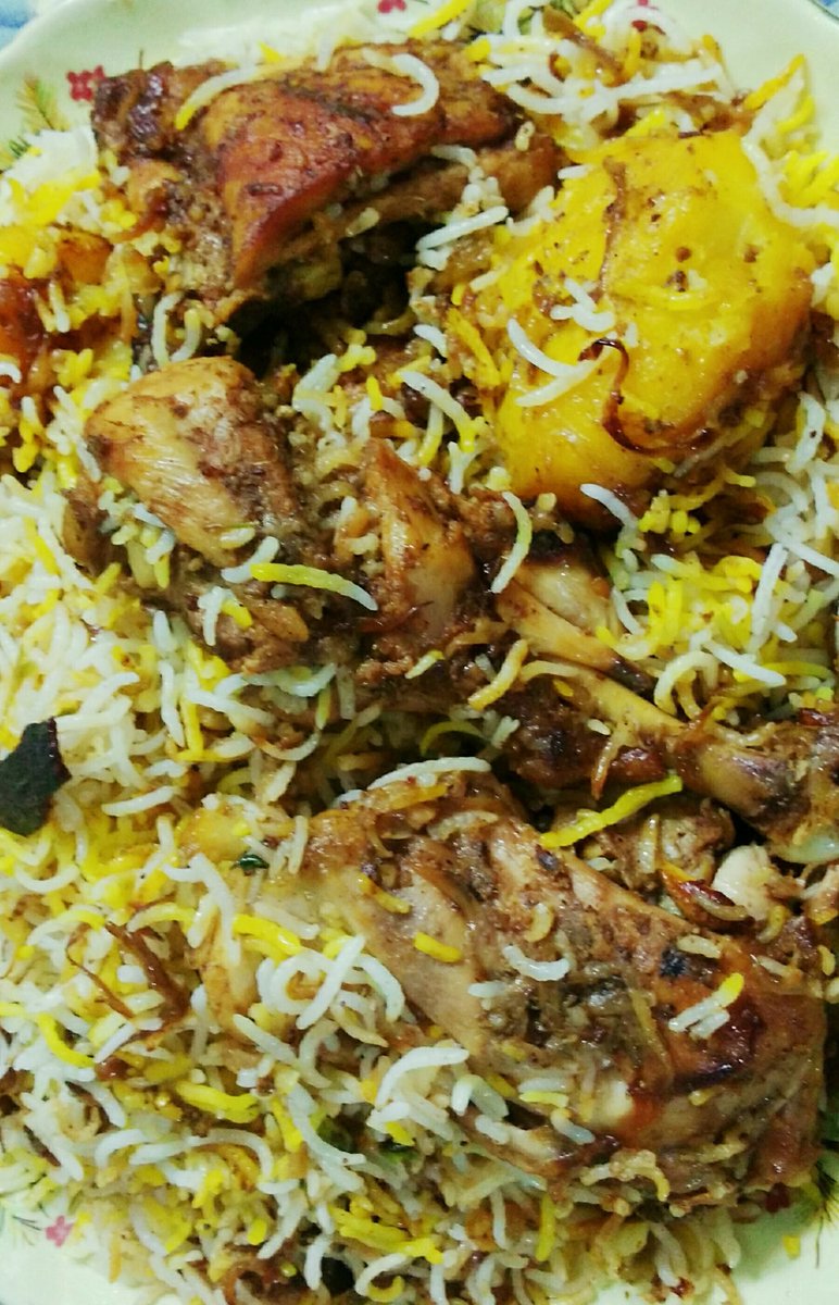 75. Chicken Biriyani - (Kolkata + Hyderabadi) 