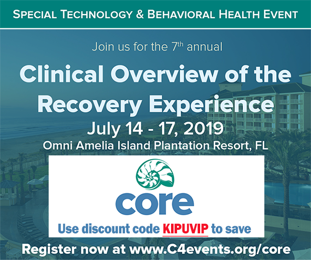 kipuhealth's tweet photo. Join Kipu at this year's Clinical Overview of the Recovery Experience on Amelia Island. Use the code KIPUVIP to save on registration!  @C4recovery  #C4core #technologyaddiction #techaddiction #behavioralhealth #socialmediaaddiction #ehealth #KipuHealth #gimmekipu https://t.co/0wAdQyJKdz