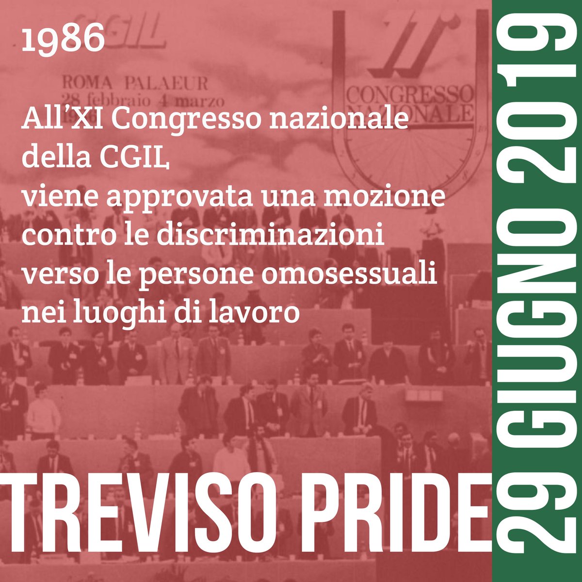 trevisopride's tweet photo. In attesa di #TvPride19 ripercorriamo le nostre battaglie e le nostre conquiste a 50 anni da Stonewall. Il 29 GIUGNO tutt* a #TREVISO! Insieme a noi ci sarà anche la @cgiltreviso, che ci sostiene nelle nostre battaglie.
 #TrevisoPride #WeAreEverywhere #Pride  #Pride2019 #Cgil https://t.co/A0SbDtf7vy