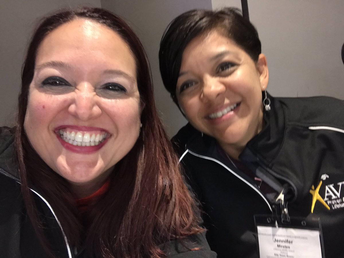 LaSenoraRamirez's tweet photo. Ms. Ramirez and Mrs. Mireles are beyond excited to hear all about the new Critical Reading Routines in our AVID Excel Scholar Group Strand!!! #AVIDGISD #avidsi2019 @johnvtucci @jeanieozone @AVID4College https://t.co/j8MCkB56dl