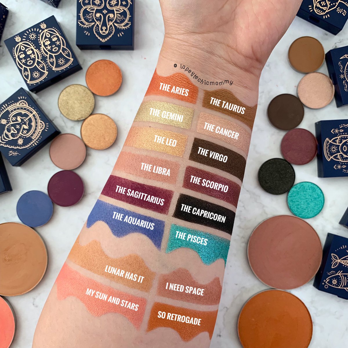 Launching at 10! <a href="/ColourPopCo/">ColourPop Cosmetics</a> <a href="/KathleenLights1/">Kathleen Lights</a> Zodiac Shadow Singles and Blushes! and we need Zodiac compact for the blushes! <a href="/ColourPopCo/">ColourPop Cosmetics</a> please make this happen 😊😊