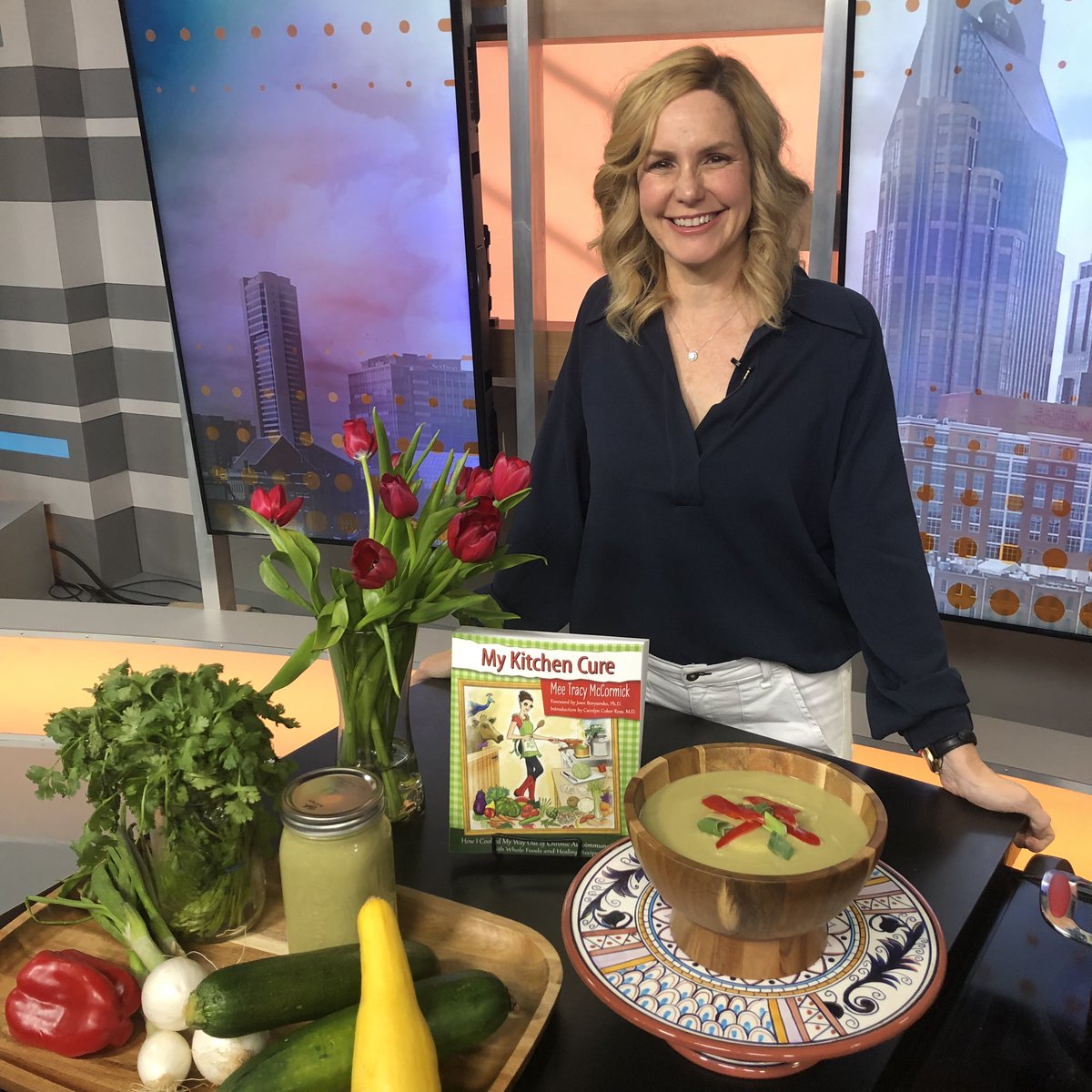 Super Summer Mexican Zucchini Soup from Mee McCormick at Pinewood Kitchen and Mercantile! So good!!