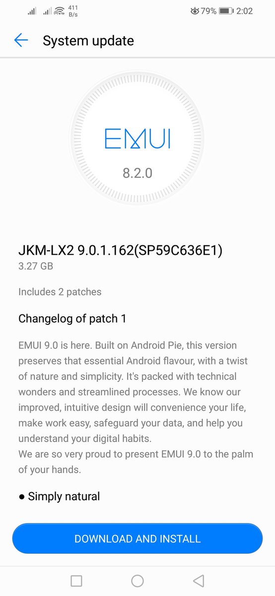 Benjykay01's tweet photo. I got my huawei y9 2019 Pie update not long ago. Runs smoothly after the update.. #emui9 #huawei_2019 #Pieupdate #lx2 #128 GB rom https://t.co/2YVl6nCXZE