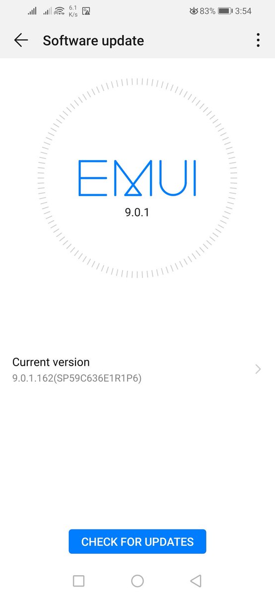 Benjykay01's tweet photo. I got my huawei y9 2019 Pie update not long ago. Runs smoothly after the update.. #emui9 #huawei_2019 #Pieupdate #lx2 #128 GB rom https://t.co/2YVl6nCXZE