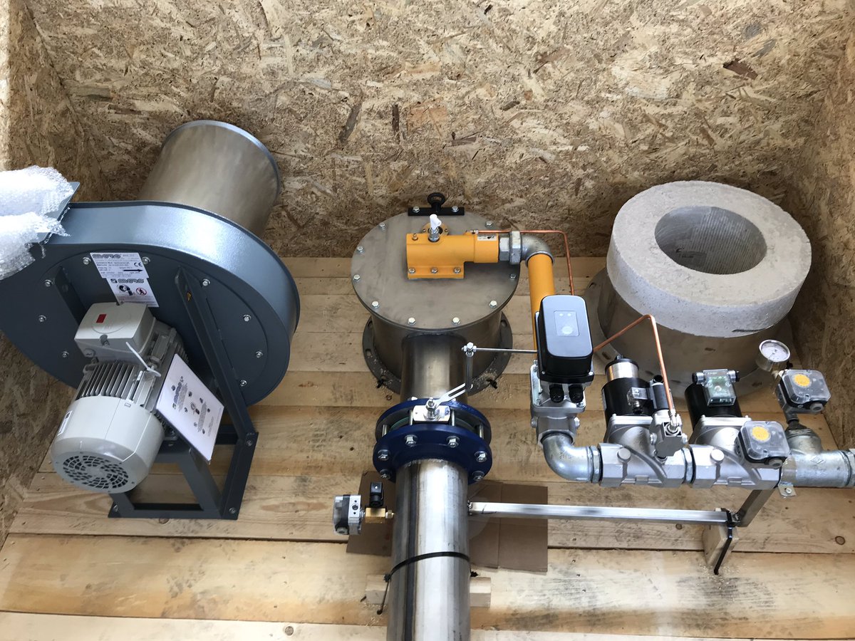 SantinBurners's tweet photo. MXS3 1000 KW with blower and refractory block. #IndustrialBurners #SantinBurners #Thermprocess2019 see u in #Düsseldorf next week https://t.co/idimItTuZa