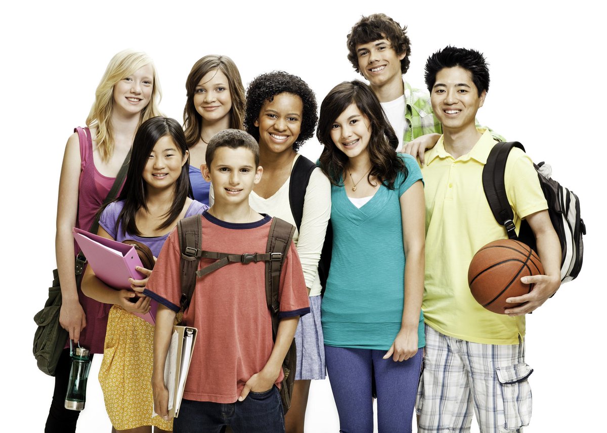 High school teen. High School children. Isolated School student. Фото подростка на белом фоне. High School students.