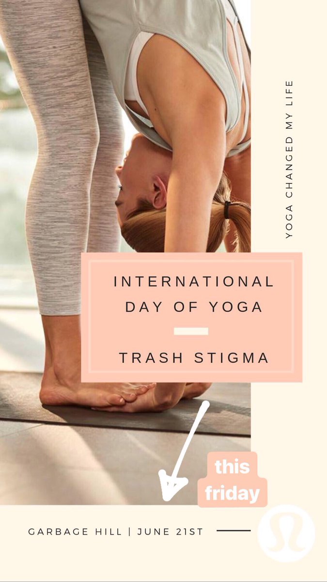 ashviolett's tweet photo. This Friday come out and check out some FREE workouts to support a great cause @lululemon #trashstigma https://t.co/et9zaOEYac