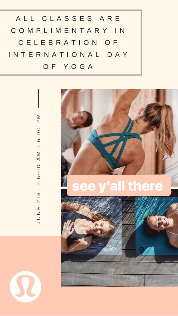 ashviolett's tweet photo. This Friday come out and check out some FREE workouts to support a great cause @lululemon #trashstigma https://t.co/et9zaOEYac