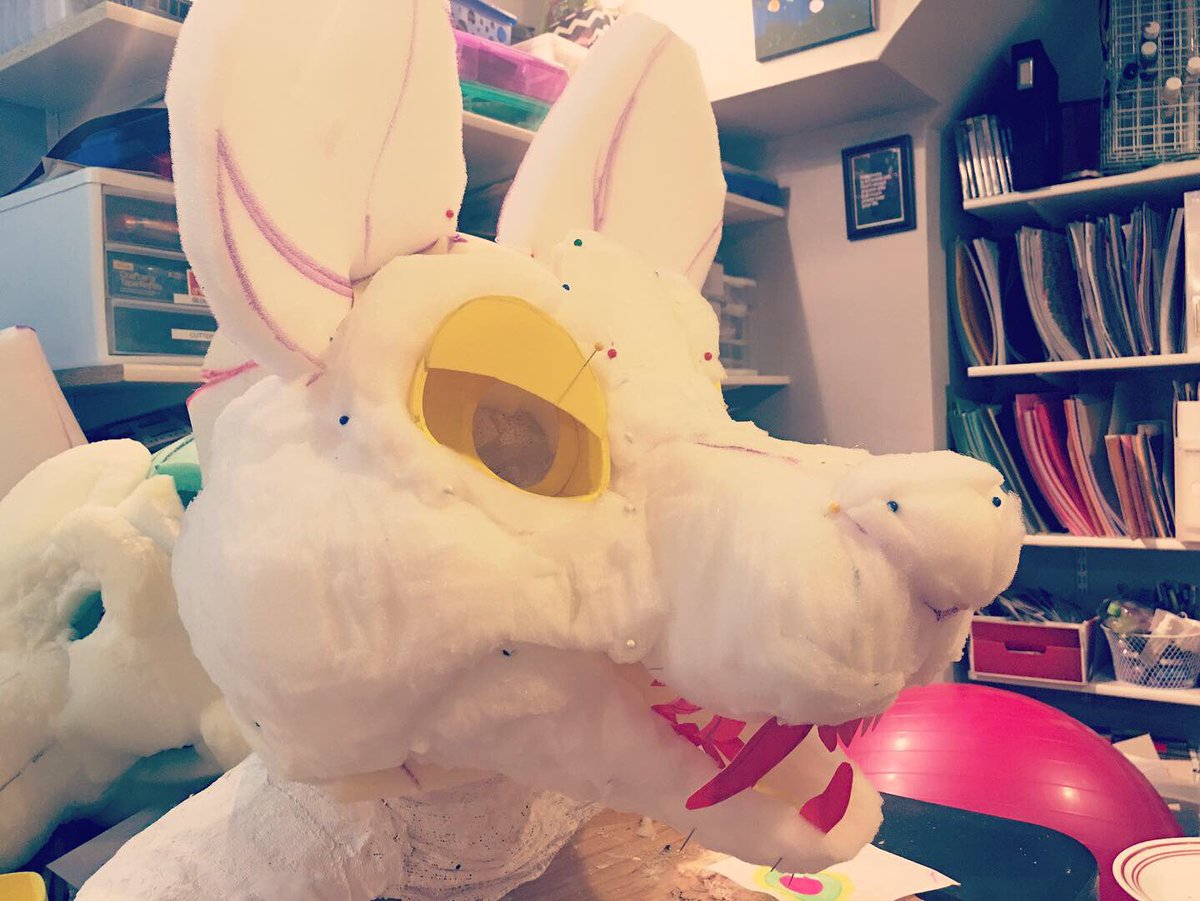 BorkBug's tweet image. getting toothy... 👹 #fursuitmaker #fursuithead #fursuitmaking