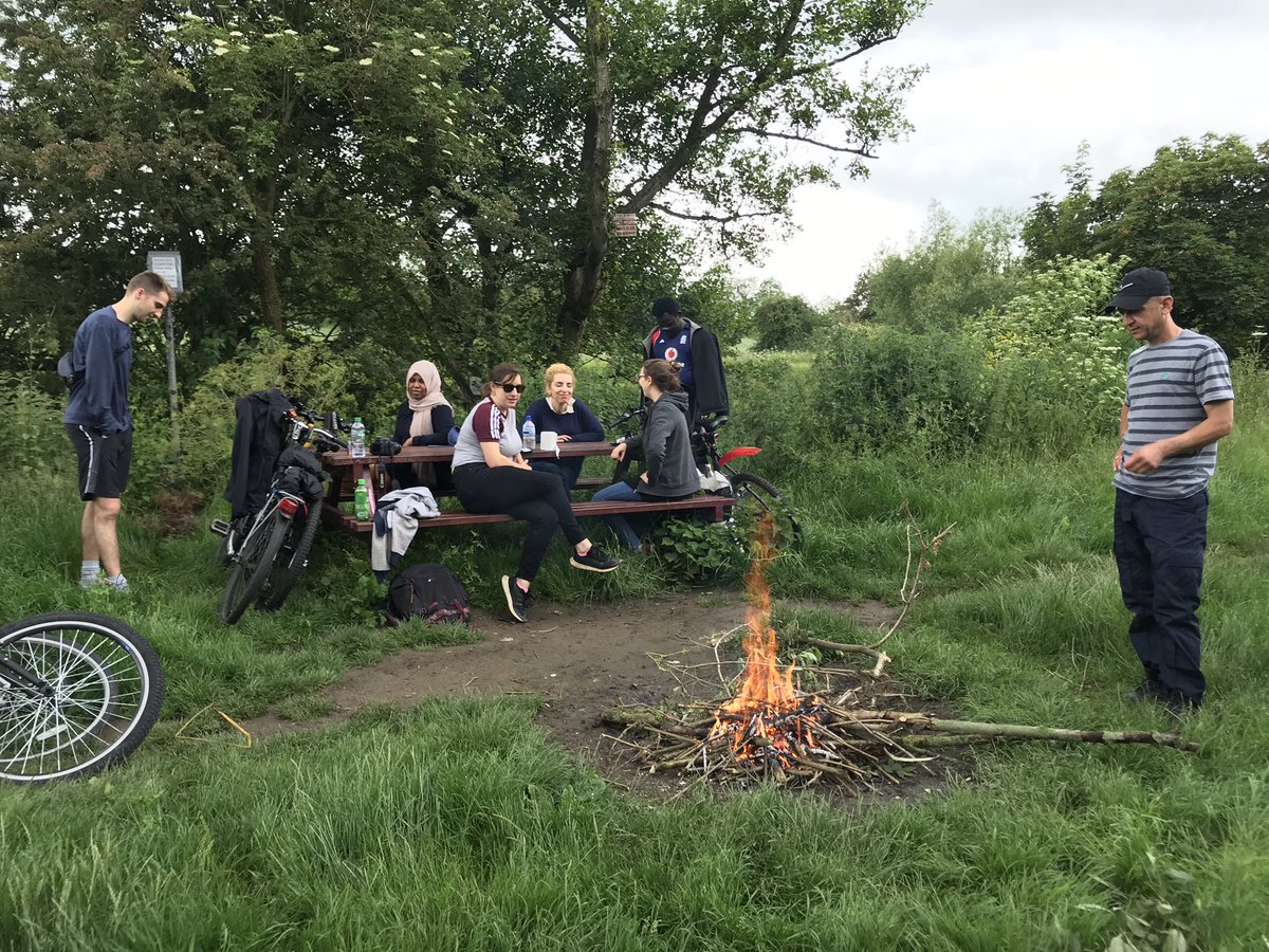 123_M_K's tweet photo. Another day, another ‘office’...Another year, another @ACHintegrates bike ride. This feeling doesn’t get old ☺️ #rethinkingrefugee #thankyou https://t.co/rQ8kcgz5qu