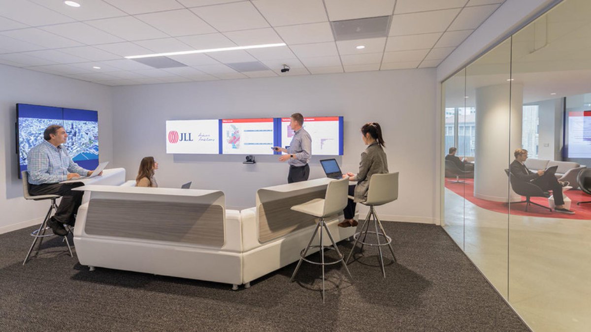 Box's tweet photo. Building on Box Platform, @JLL built several apps to give clients quick snapshots of their commercial real estate portfolios and real-time data on building performance metrics.  https://t.co/yvXoqh3ZRm #BuiltOnBox https://t.co/qi7k4BiGjs