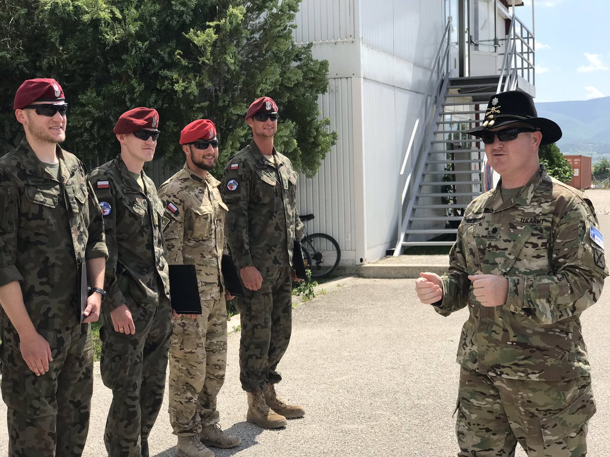 Today the Wolverines bid farewell to and recognized our Polish partners for their contribution to the mission in Kosovo. While we will miss this addition to our great team, we look forward to forging new relationships with the incoming Polish Company. #Wolverines #ReadyNow