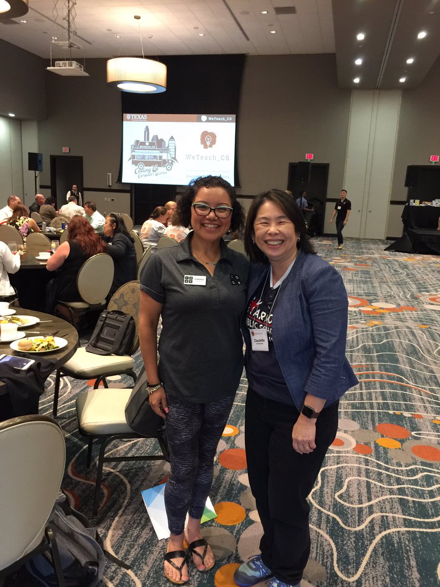 GiannaColson's tweet photo. Sitting down with Harmony GT Coordinator Claudette Van Ravenstein at the @weteachcs Summit with whom Iβm doing a Google #CSFirst training for in North Houston on August 6th with @mouse_org ππΌ#wtcs2019 https://t.co/NWHHrf2GLp