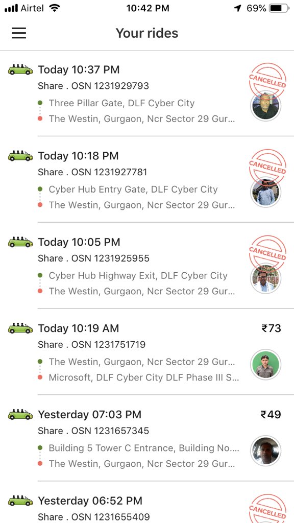Aparajeta's tweet image. @Olacabs @ola_supports  #olasucks harassment continues #stopusingola