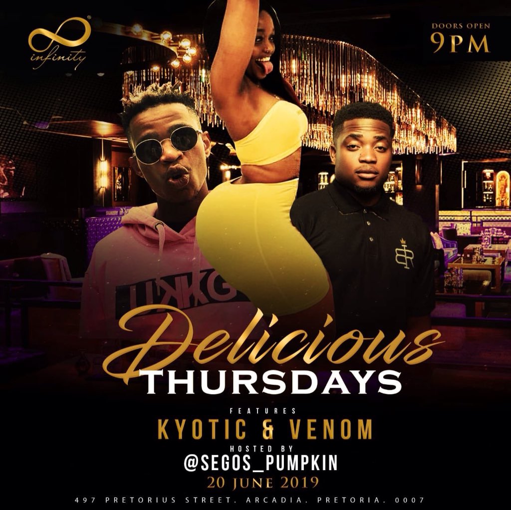How can you not want to be within the latest elite spot in PTA?! 😭🔥
Join me for the best time on #DeliciousThursday 🔥 

#InfinityNightLife