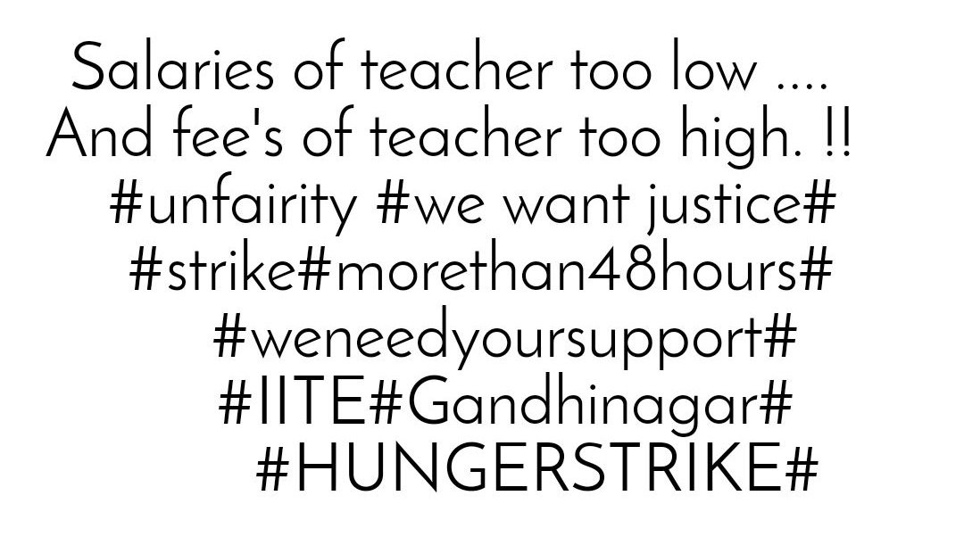 ravindrajadavrj's tweet photo. #iite #FREEDOM #FEES #JUSTICE #TEACHER #STRIKE #FreedimOfeducation #Guru #Gujarat #Gandhinagar #College #University #FeeControl #Rights #Sec15 #Suffer #Injustice #Help #GovtOfGujarat #Education #Educational @PMOIndia @CMOGuj @BhupendraSinh1 @iitegandhinagar @GSTV_NEWS https://t.co/z51nmrEOuI