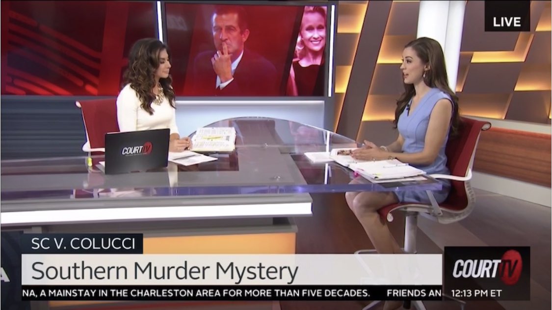 ChanleySPainter's tweet photo. MURDER?
SUICIDE?
ACCIDENT?

Join us on @CourtTV as we cover the trial of South Carolina v. Michael Colucci. 

How do YOU think Sara Colucci died? https://t.co/sdO1fz2lK2