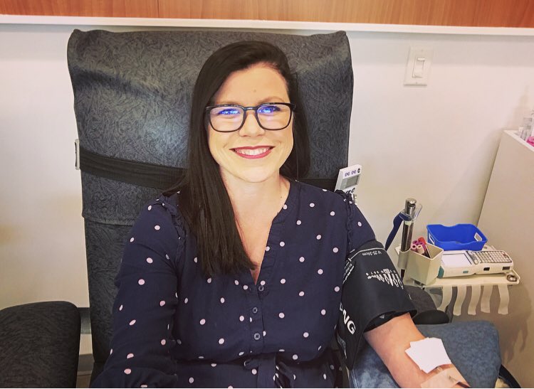 MeaghanCraigC21's tweet photo. 50% of all Canadians will either need blood or know someone who does &amp; it will take more than 10,000 new donors to maintain our national blood supply in 2019. 

So do it!! Donating today @CanadasLifeline can help ensure someone sees tomorrow. 

#InMemoryOfMatt #sask #canada #yxe https://t.co/wLmjxkGjFj