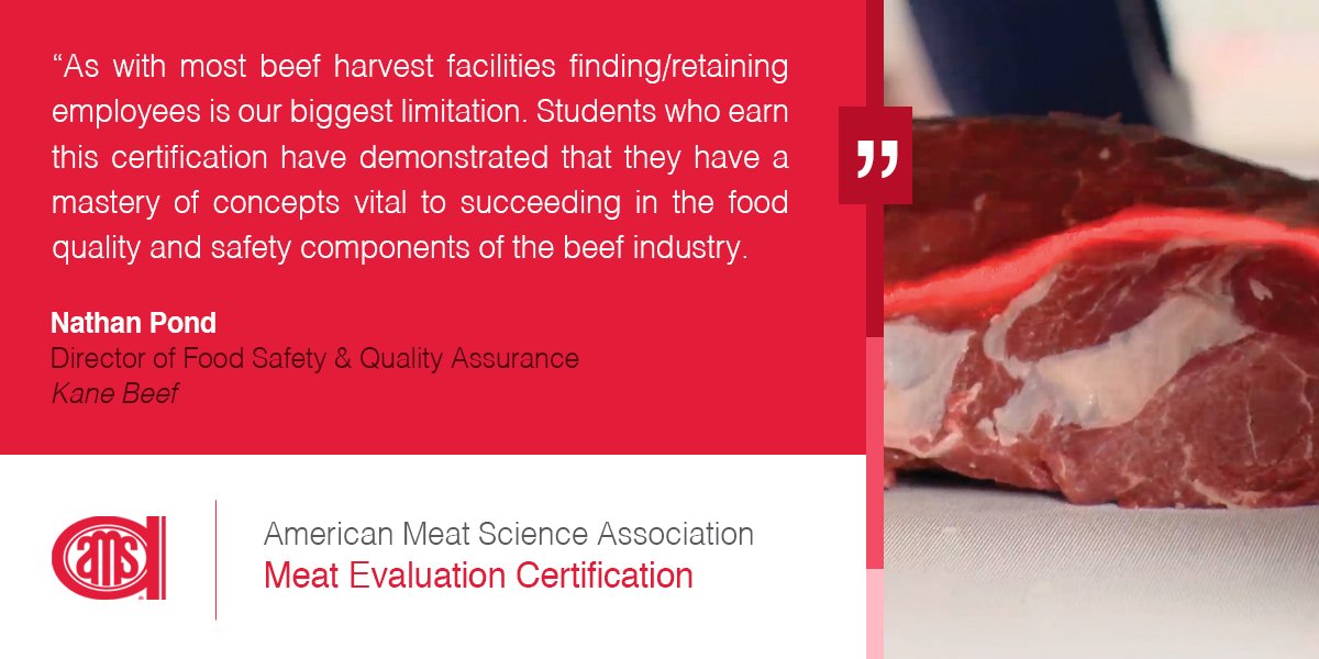 iCEVKelli's tweet photo. "Meating" @MeatScience for #AMSARMC2019 this weekend to visit with the American Meat Science Association about the 3 #industrycertifications they test for on the @iCEVonline platform. I love seeing business & industry so interested in #certification! #iCEVcertified #HireCertified https://t.co/PDLs2BtwOf