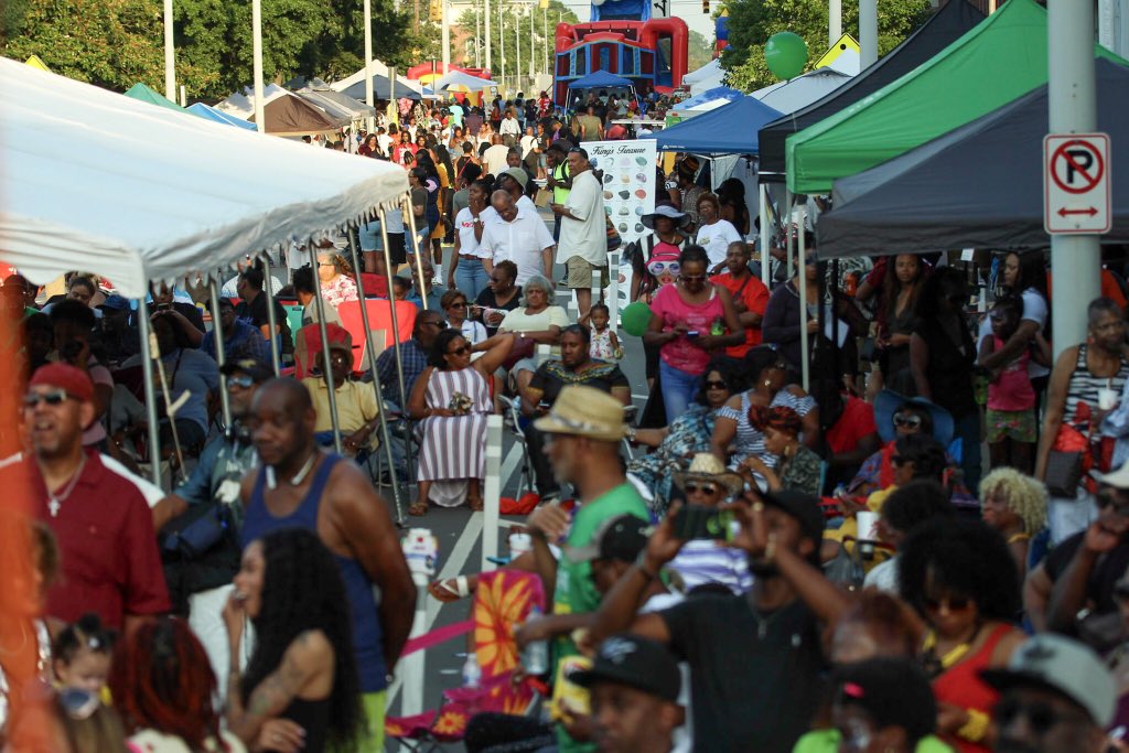 SpectacularMag's tweet photo. Happy Juneteenth! Thank you guys for making the 15th annual #NCJuneteenth Celebration another success! #SpecMagNC #Juneteenth https://t.co/mj3cDsSTDf