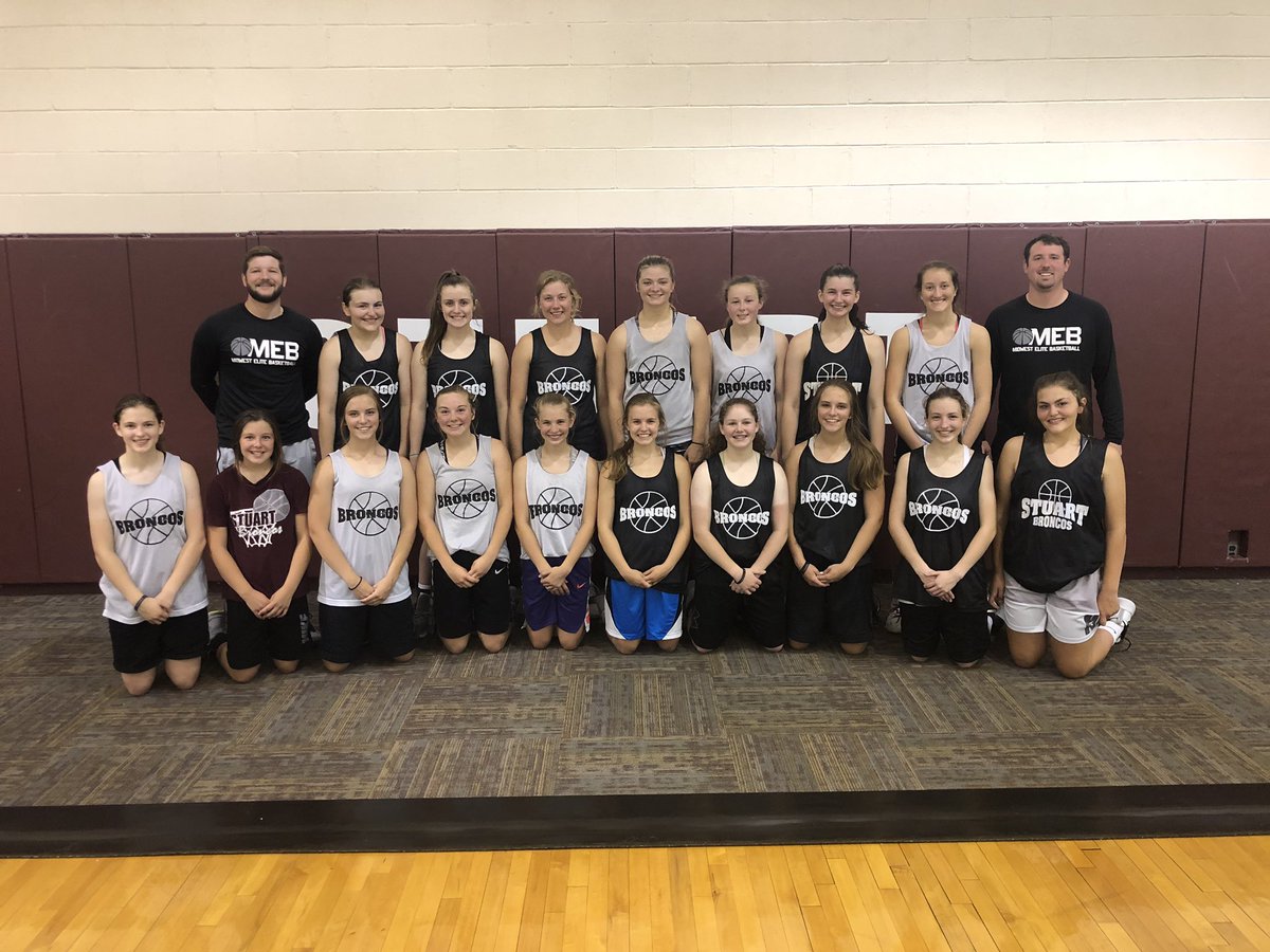 Coach_CDippel's tweet photo. It has been a pleasure to work with the Stuart, NE HS girls two years in a row. Lucky to have this group in the #MEBFamily ! Sincerely wish this talented group all the best! #TeamMEB https://t.co/bZRUuyrlPF