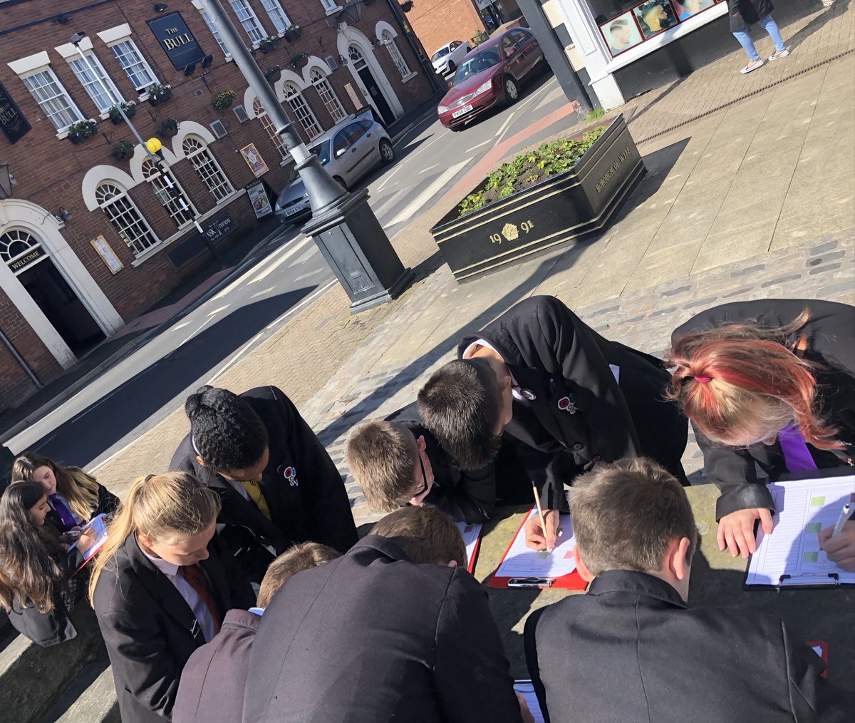 unitygeography's tweet image. Great weather today for the year 7 field trip to Poulton-le-Fylde!