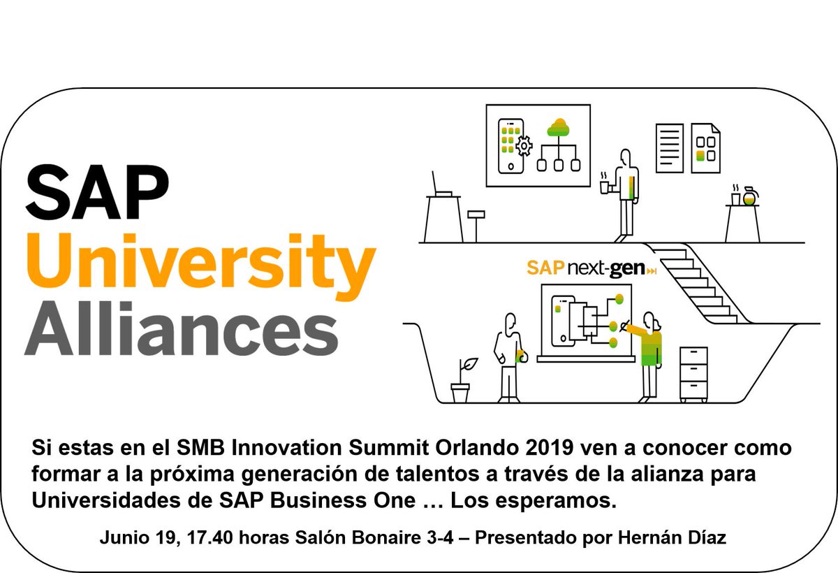 TWhernandiaz's tweet photo. #SAPBusinessOne #SMBSummit Orlando 2019 @TWhernandiaz https://t.co/uuTjomTv5F