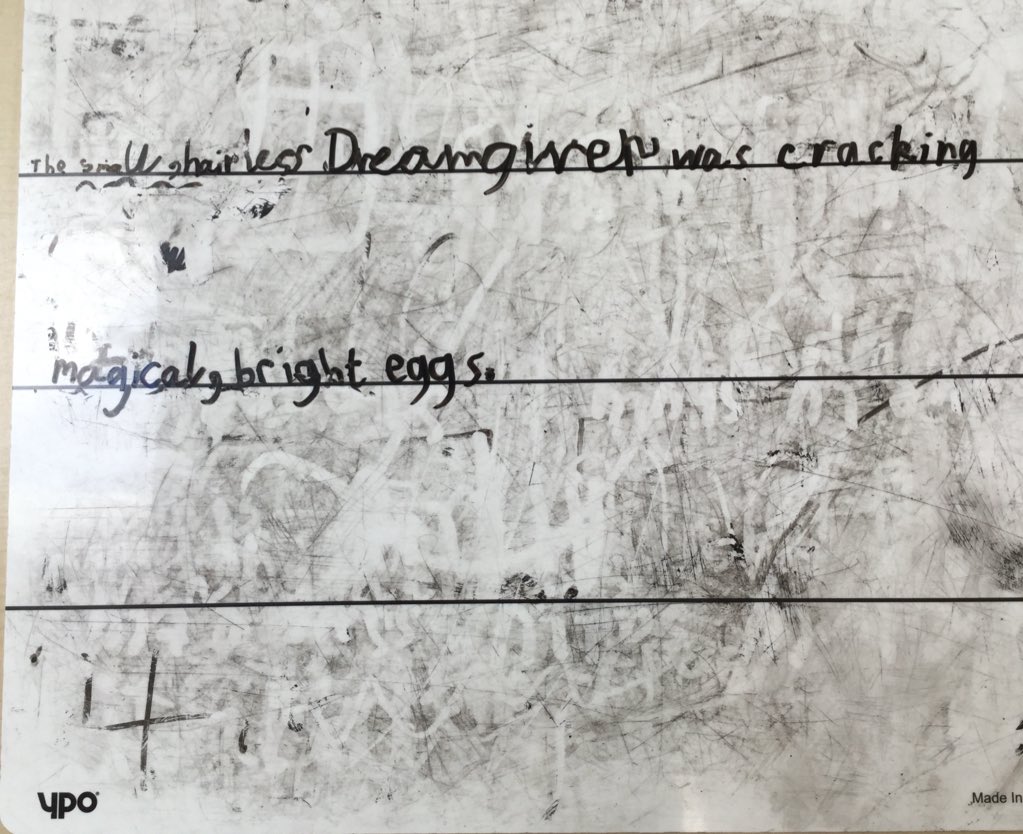 Year4CT's tweet photo. Look at the detailed description of the Dream Giver. #dreamgiver #modellingexcitingwriting #english #Y2C https://t.co/bwZvzeU76W