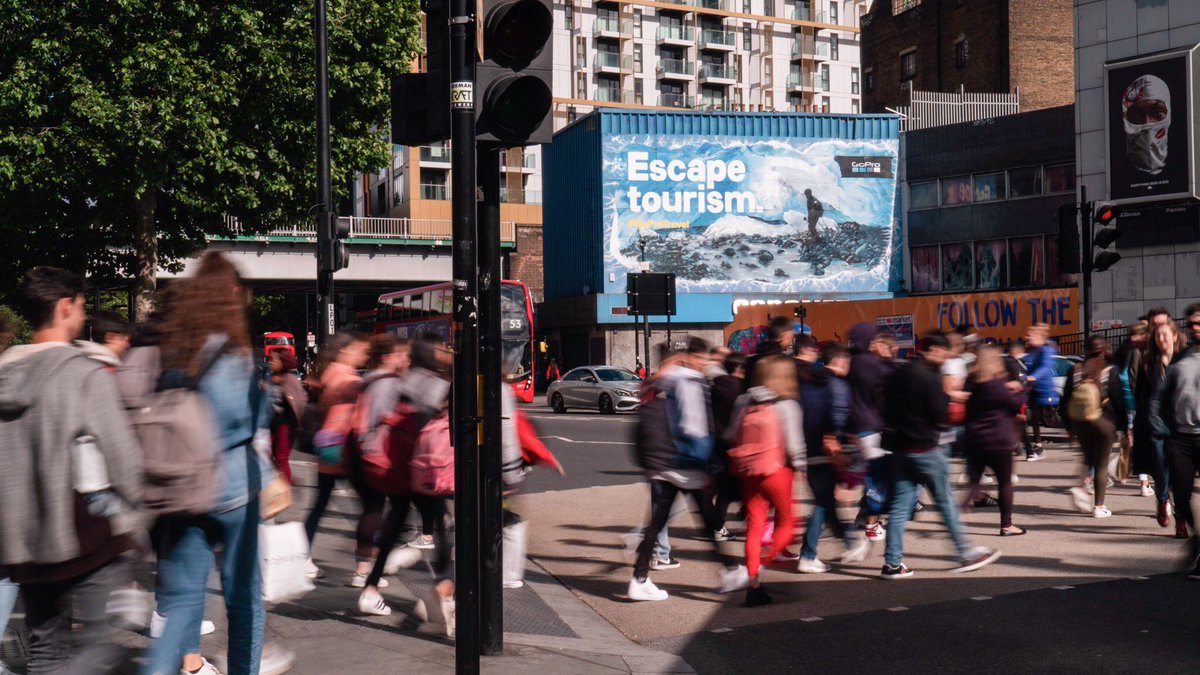 Foohcus's tweet photo. @GoPro Hero 7, looking superb on the streets of #Shoreditch and #ElephantandCastle @RapportWW @GSA__Agency #GoProTravel #OOH https://t.co/YzgIVTdJRs