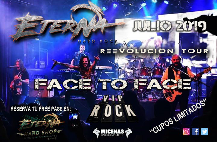 ETERNAHR's tweet photo. Intimo, a la carta y GRATIS! Que más querés? Reservá YA tu free pass en #EternaHardShop ( Fan Page e Insta)
#Intimate #FaceToFace #VipRock #ReevoluciónTour #Hardrock https://t.co/EXT1gqH8S8