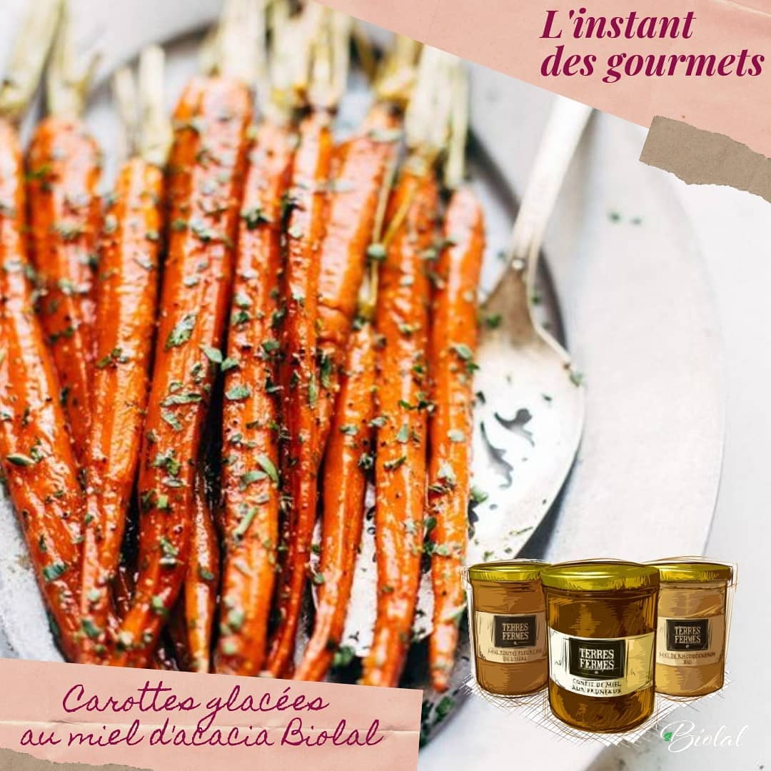 Biolal_Officiel's tweet photo. Manger des carottes ça rend aimable ... Manger des carottes au miel ça rend heureux 😁
Voilà une recette originale et simple pour tous vos accompagnements de plats : Carottes glacées au miel d'acacia
#Biolal #miel #mielbio #recette #recettebio #instantsdesgourmets #mielBiolal https://t.co/wKQYMal5ok