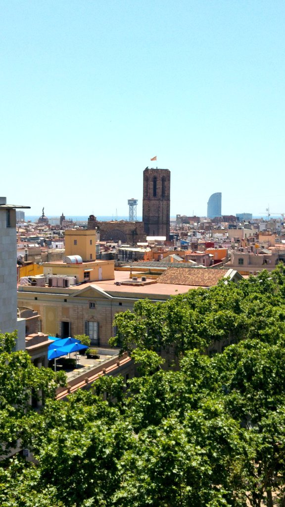 Aquest matí hem recorregut els espais de la Rambla per on va transitar George Orwell i que apareixen a la cèlebre obra 'Homenatge a Catalunya'. Un plaer de visita de la mà del professor Fernando Casal. Gràcies #DiaOrwell!
