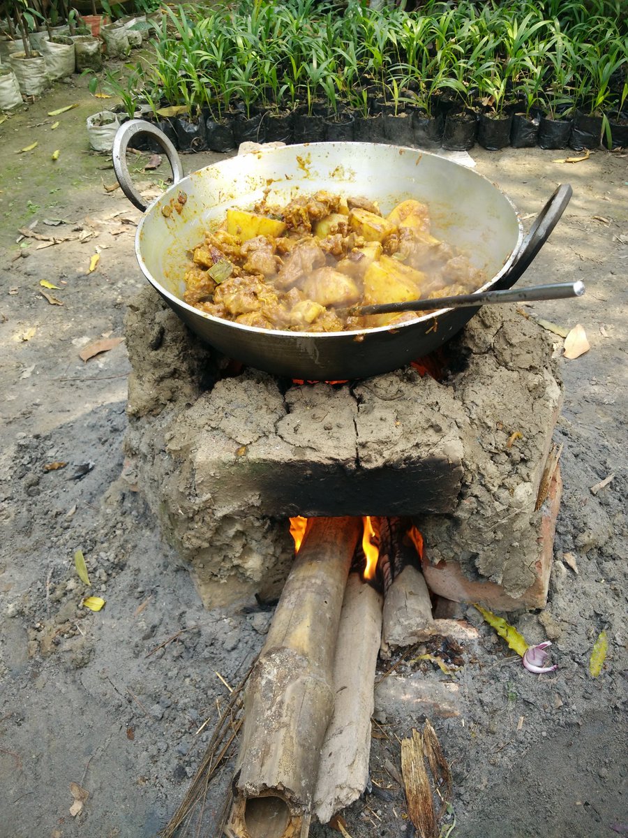 57. Mutton Kadhai - Prepared during a small picnic at our Garden. Slow Cooking in wooden flame is an amazing experience! I prefer using dry chili paste instead of chili powder while Cooking. Bongs would love this dish for sure!