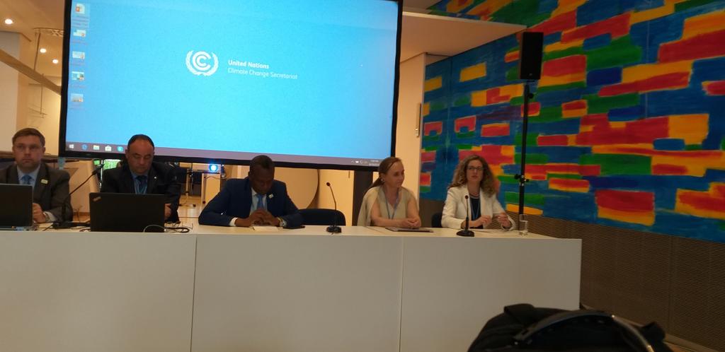 falsamb's tweet photo. #SB50 Side Event. Enhancing  capacity building and readiness support. vice-chair @adaptationfund &amp; @UNFCCC_CTCN highlight the need for promoting endogenous capacity while providing technical assistance as being conducted by @endaenergylinks @EmmanuelSobel @af_ngo_network https://t.co/3hh9dYhBX5