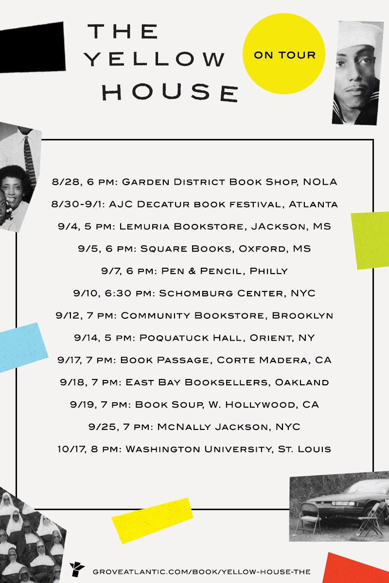 sarahmbroom's tweet image. THE YELLOW HOUSE is going on tour... Look out for me New Orleans & Atlanta & Mississippi & Philly & Harlem & Brooklyn & Oakland & Hollywood and more! And while I’m at it, pls pre-order if you haven’t already. This matters so much to the life of a book.
wapo.st/2DBfzbV