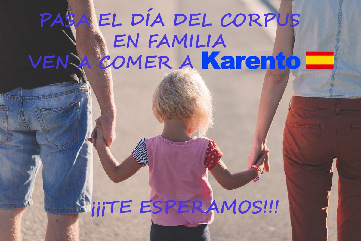 karento162's tweet photo. Disfruta de la festividad del Corpus viniendo a comer o cenar a KARENTO, donde degustarás en familia de excelentes platos. Te esperamos! #corpuskarento #karentospain #karento162 https://t.co/2kgZ6oGMFW