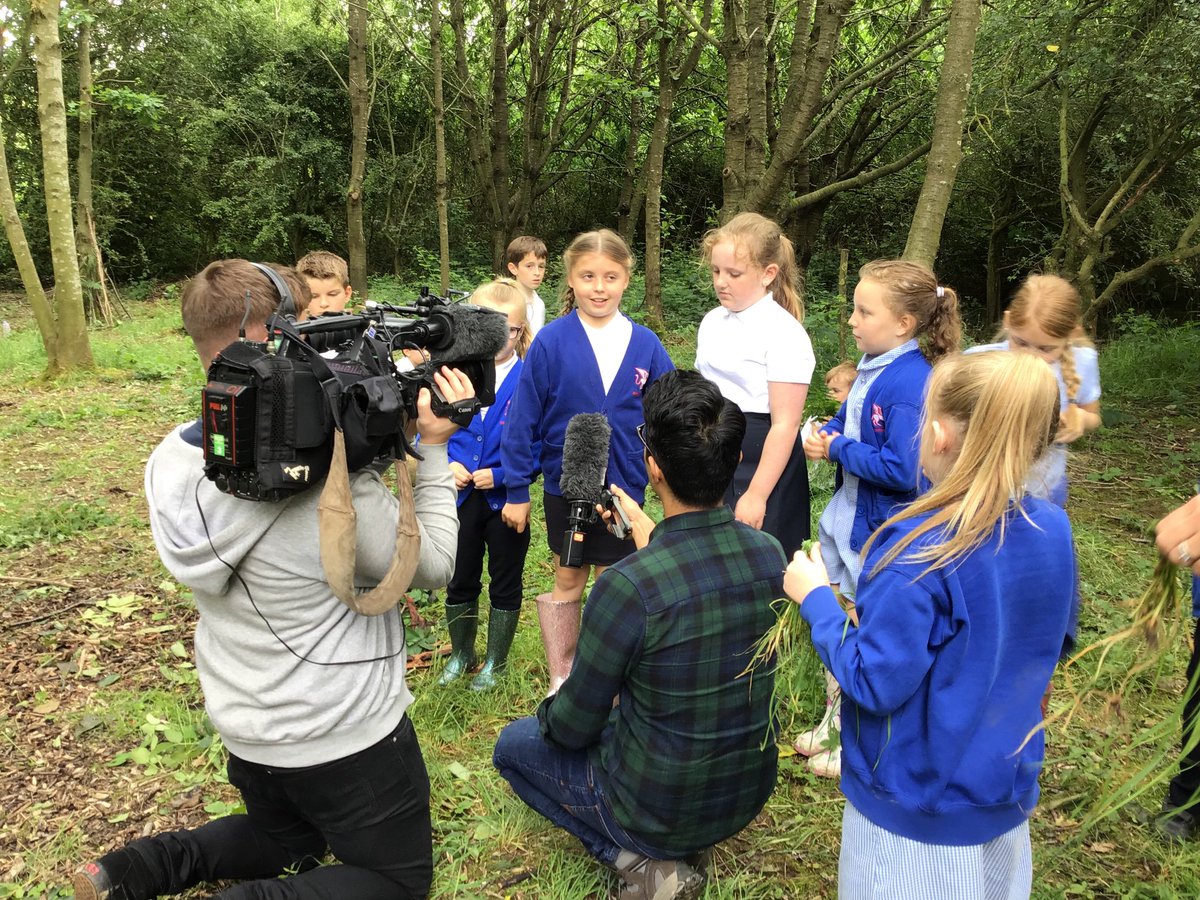 We had a great time exploring the @timber_festival site today and talked to <a href="/bbcemt/">BBC East Midlands</a> about trees, climate change and even our Griffydam Griffin! Thanks <a href="/NatForestCo/">The National Forest</a>
