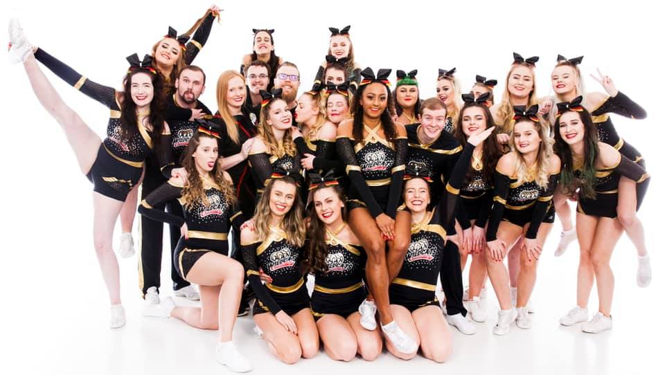 WildcatsTees's tweet photo. Here's a couple of photos from our previous year and one of our competitions at @LegacyCheerUK 

We are so happy to have such a big family and we look forward to meeting all of the new Freshers this September at our taster session! https://t.co/3iyPBoQUzE