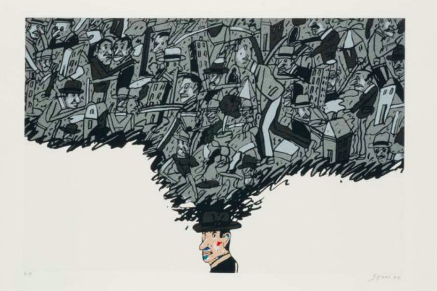 Superbe visite privée de l'exposition dédiée à l'oeuvre d'Antonio Seguí à <a href="/laBnF/">La Bibliothèque nationale de France</a>. "Un panorama touchant et haut en couleurs du travail de ce grand artiste argentin" pour nos donateurs, séduits !