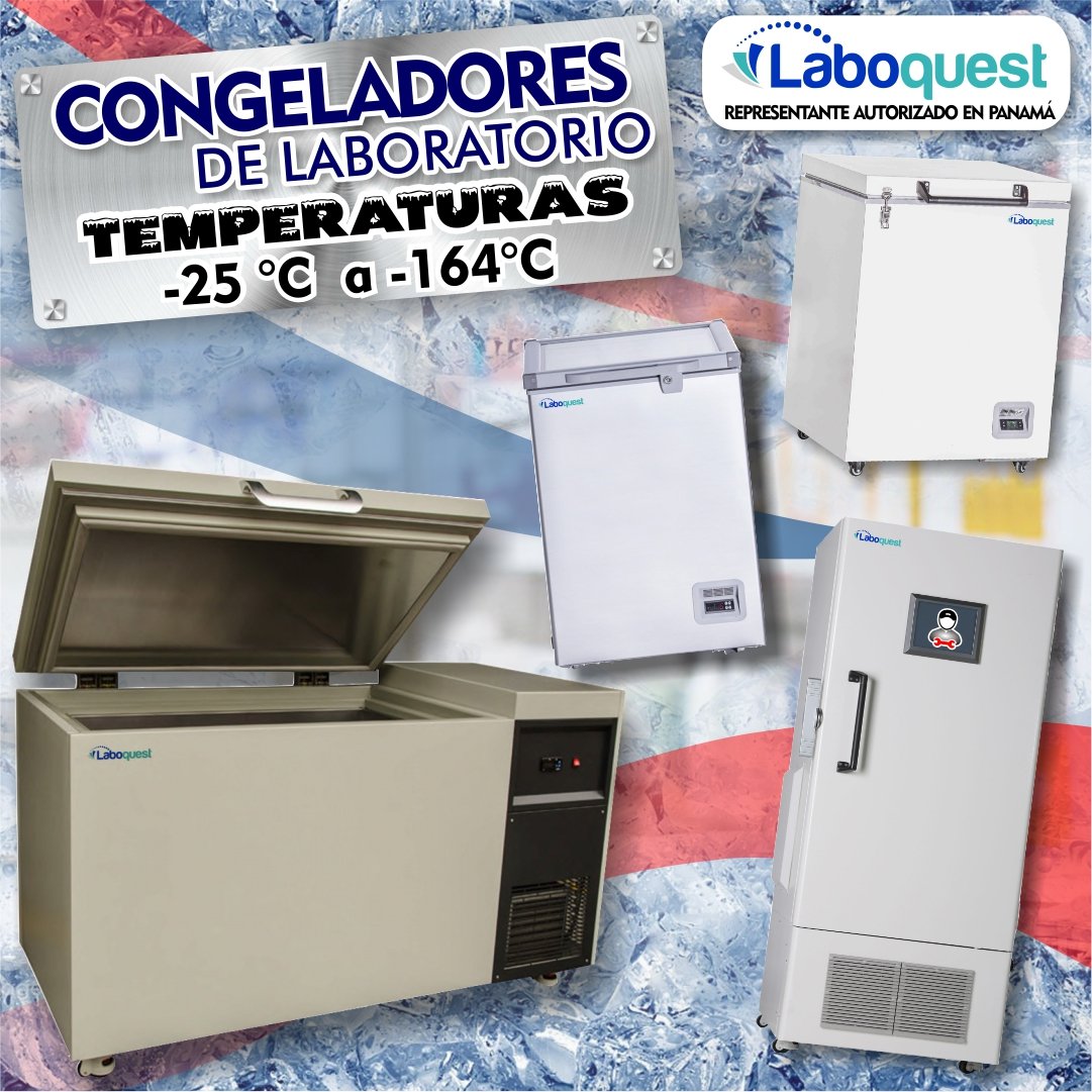 Nuestra gama de congeladores de laboratorio incluye congeladores con temperaturas de -25 °C a - 164 °C Estos congeladores pueden ser de tipo arcón o verticales y están equipados con estantes ajustables diseñados para acomodar múltiples tipos de recipientes para muestras.