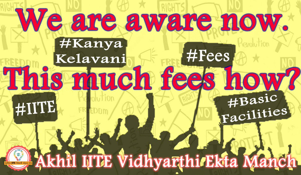 NiyatiP60500360's tweet photo. #IITE #IndianInstituteOfTeacherEducation #FREEDOM #FEES #JUSTICE #TEACHER #TEACHERS #STRIKE #FreedomOfExpression #FreedimOfSpeech #Guru #Gujarat #Gandhinagar #College #University #FeeControl #Rights #Sec15 #Suffer #Injustice #Help #GovtOfGujarat #Education #education https://t.co/DuoI5wY7ze